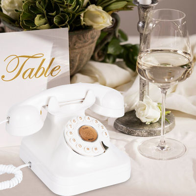 スタイリッシュ 結婚式 ゲストブック 電話 再充電可能 電源 ヴィンテージ 電話 レコーダー 結婚式