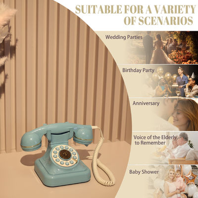 32GB クリアサウンド 電話 ゲストブック 結婚式 赤ちゃんのためのブルー シャワー イベント