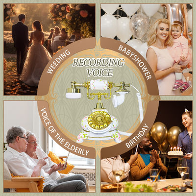 32GBの電話ゲストブック 簡単操作 音声録音 特別な機会のためのゲストブック