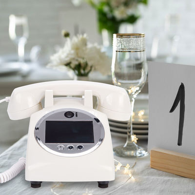 清潔な音質 電話録音 ゲストブック ビデオ ゲストブック 結婚式 卒業式 ベビーシャワー