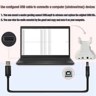FiayaCom 強力なオーディオゲストブック ウェディングフォン 無制限のストレージ容量と充電式バッテリー