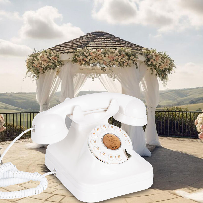 スタイリッシュ 結婚式 ゲストブック 電話 再充電可能 電源 ヴィンテージ 電話 レコーダー 結婚式